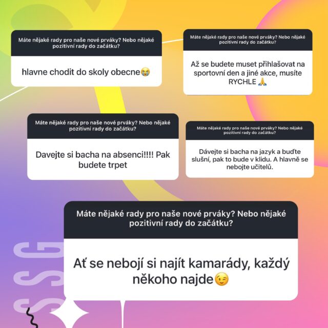 ZAČÍNÁME! A tady rady pro nováčky od našich OG´s! 🤝