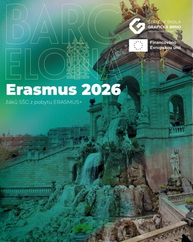 #ErasmusPlus #Barcelona2026 #SkolaVPraxi #GrafickyDesign #europass
