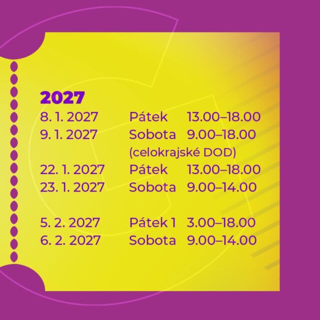 DNY OTEVŘENÝCH DVEŘÍ ✨ Vyber si 📅 datum a stav se za námi!