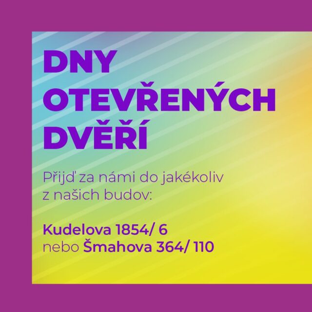 DNY OTEVŘENÝCH DVEŘÍ ✨ Vyber si 📅 datum a stav se za námi!